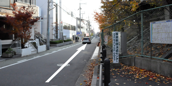 そのまま真っ直ぐ進みます